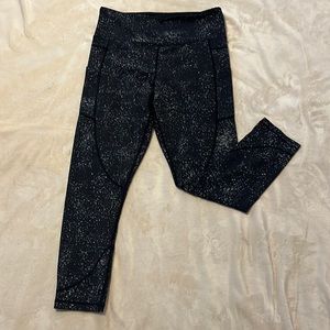 Black Reflective Pocket Light n Tight Hi-Rise 7/8 24"